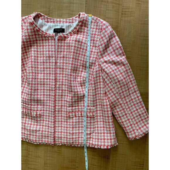 Talbots Pink and White Blazer - Picture 12 of 14